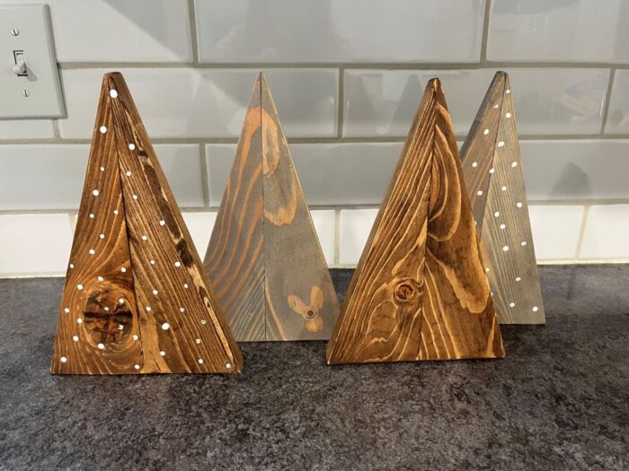 Set of Three Reclaimed Wood Christmas Trees - Image 3