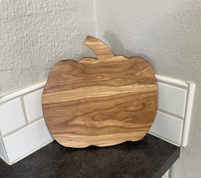 Unique Maple Charcuterie Serving/Cutting Board: Handcrafted Pumpkin Shape - Image 3
